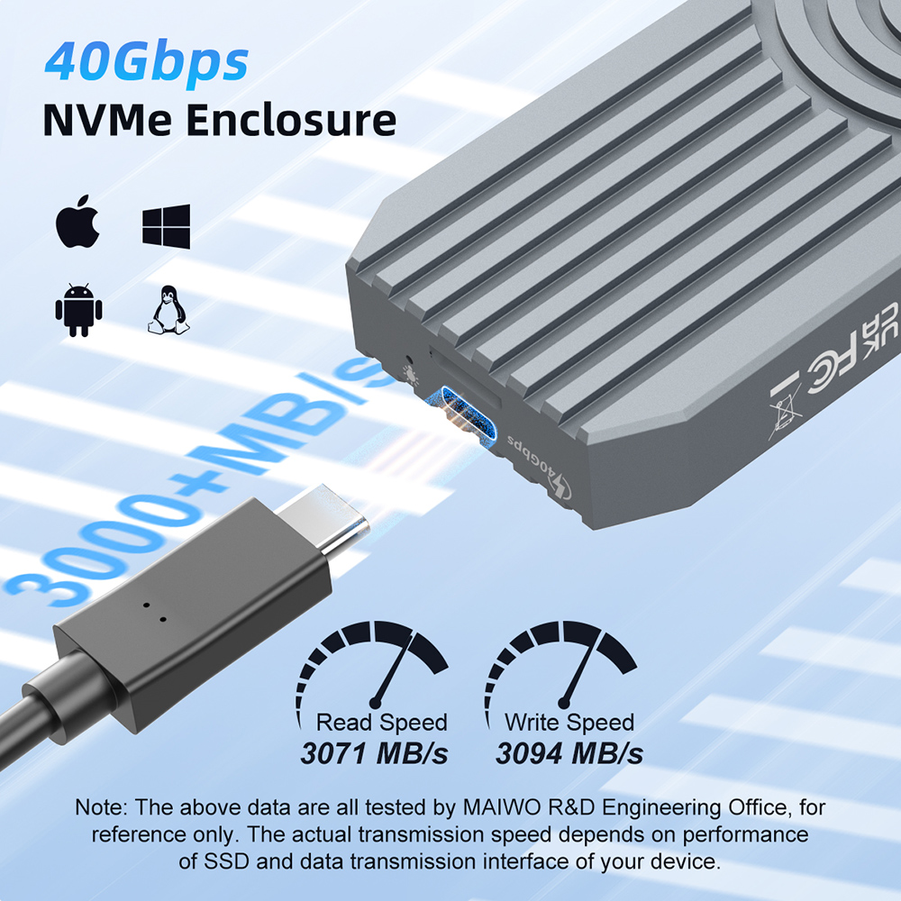Maiwo-外付けハードドライブエンクロージャー,ソリッドス - 8Tb M2 Nvme Ssd のレビューと価格