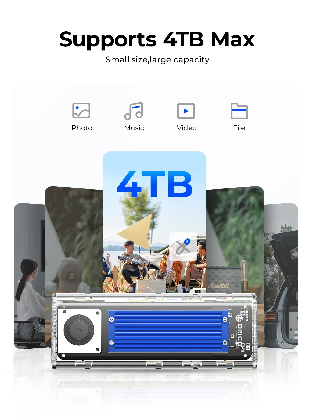ORICO 20Gbps M.2 NVMe SSDケース M - Thunderbolt 4 External Ssd 4Tb のレビューと価格